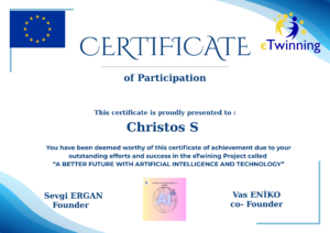 Christos certificate